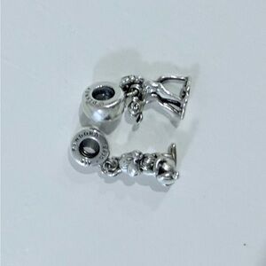 Pandora retired Sterling silver Bambi and thumper charm